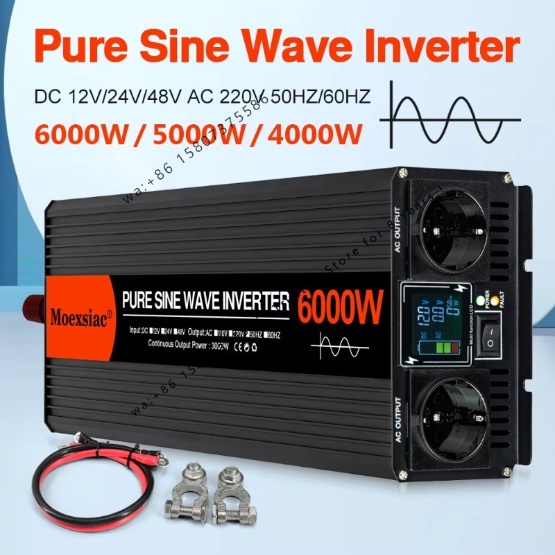 Pure Sine Wave Inverter 5000W 48V 220V - Moexsiac Zuivere Sinusgolf Solar Inverter 4000W