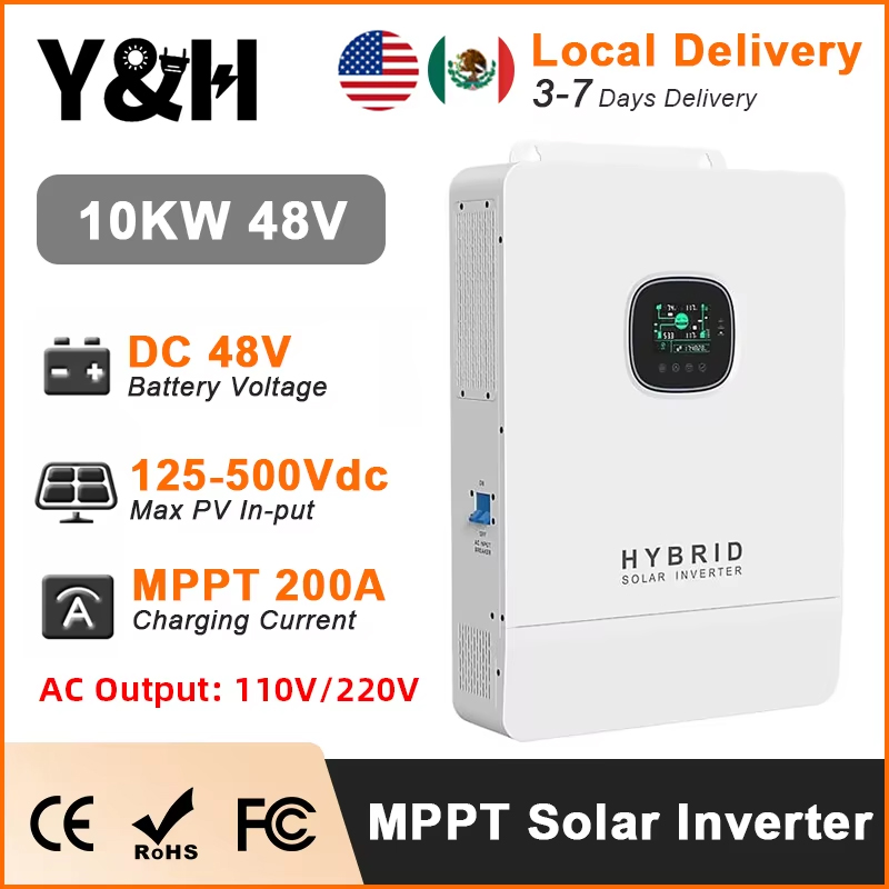 Y&H 10KW Hybride Solar Inverte - Split Phase Inverter 10Kw 110V 220V recensie en prijs