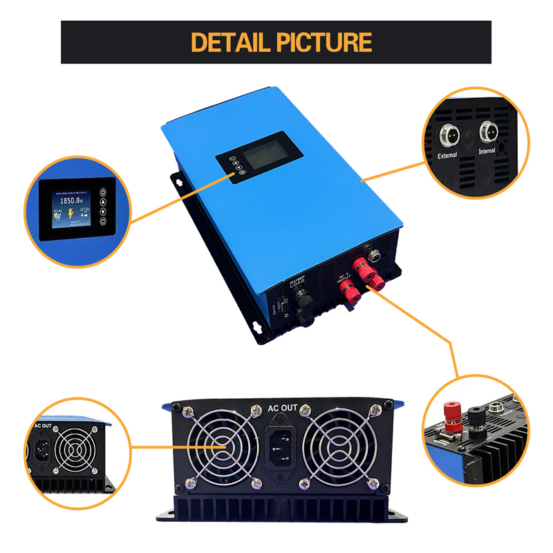 1000W 2000W Windenergie Grid T - Grid Tie Inverter Limiter 2000W recensie en prijs