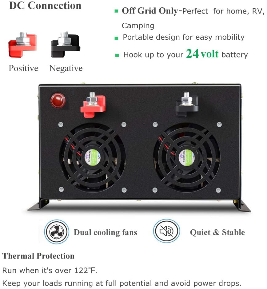 Off Grid Zuivere Sinus Omvorme - Pure Sine Wave Inverter 5000W 48V 220V recensie en prijs